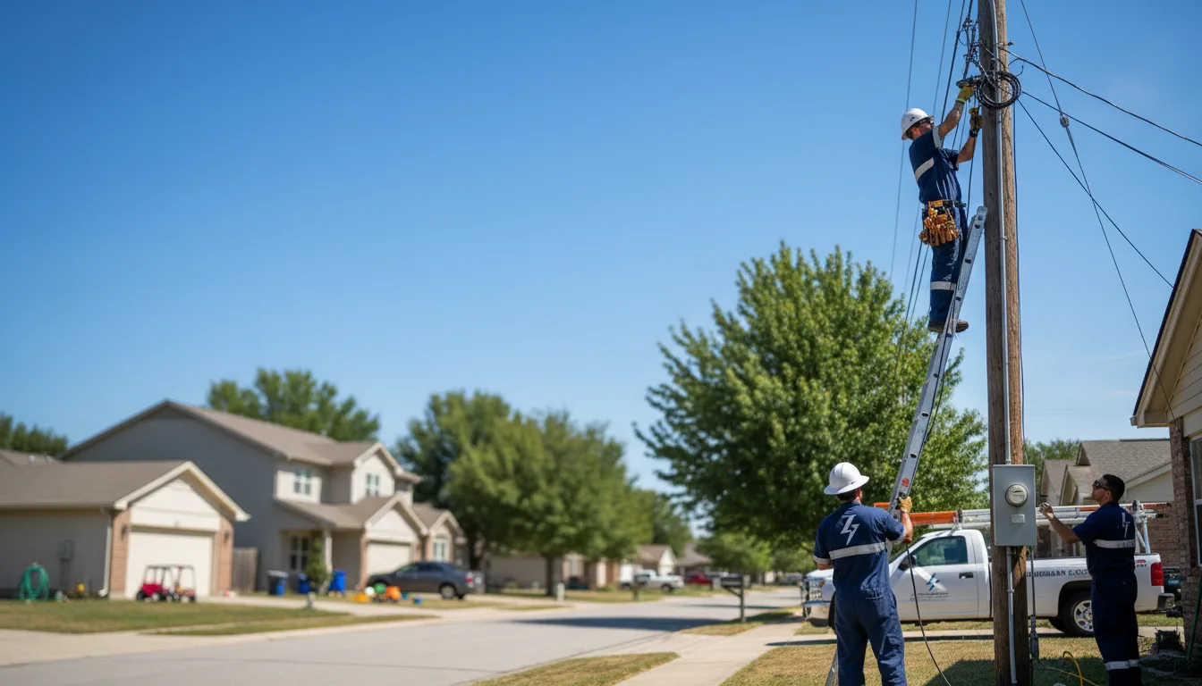 Residential electrician providing installation services in Huntington, IN